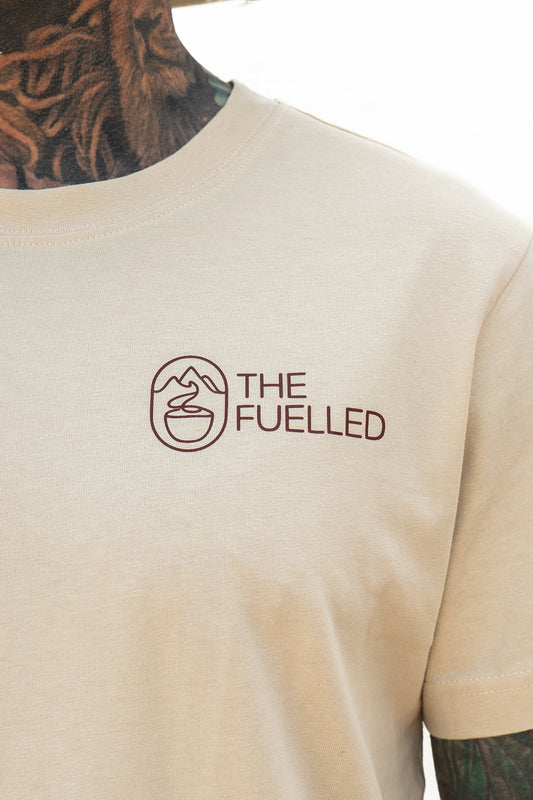 The Grind That Gets You Going Beige T-Shirt