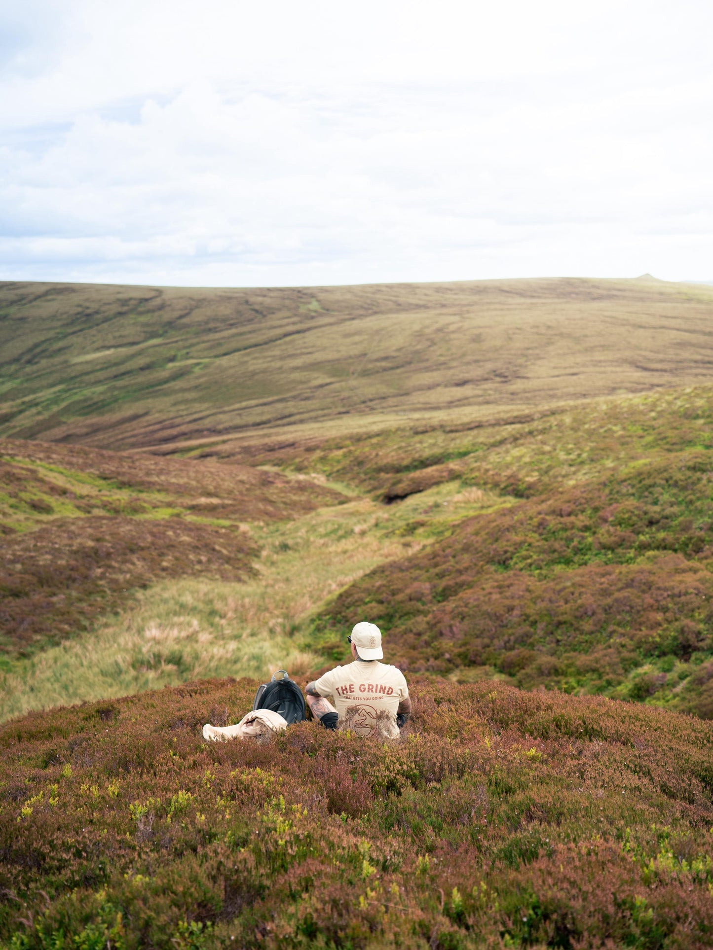 The Grind That Gets You Going Beige T-Shirt