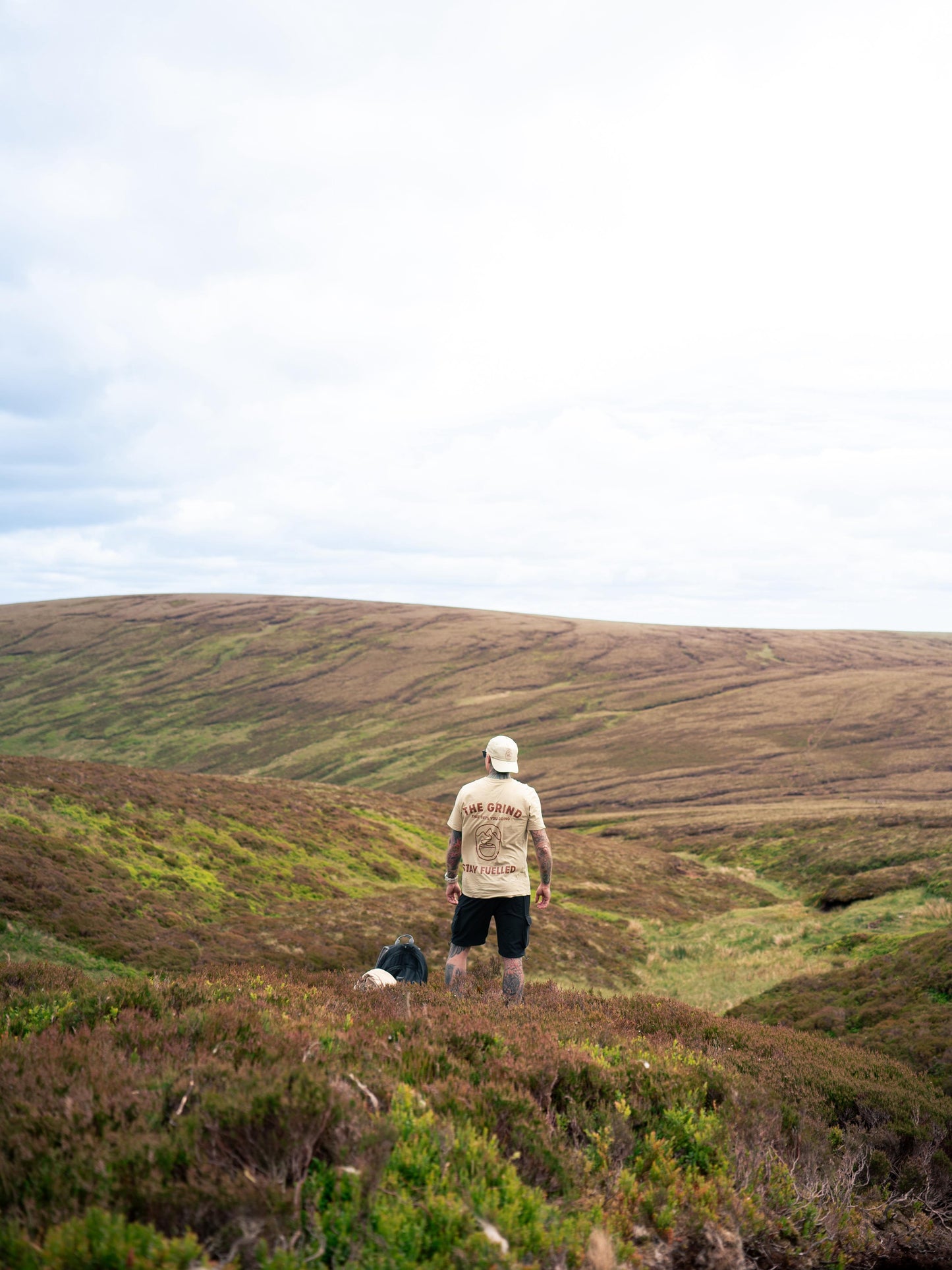 The Grind That Gets You Going Beige T-Shirt