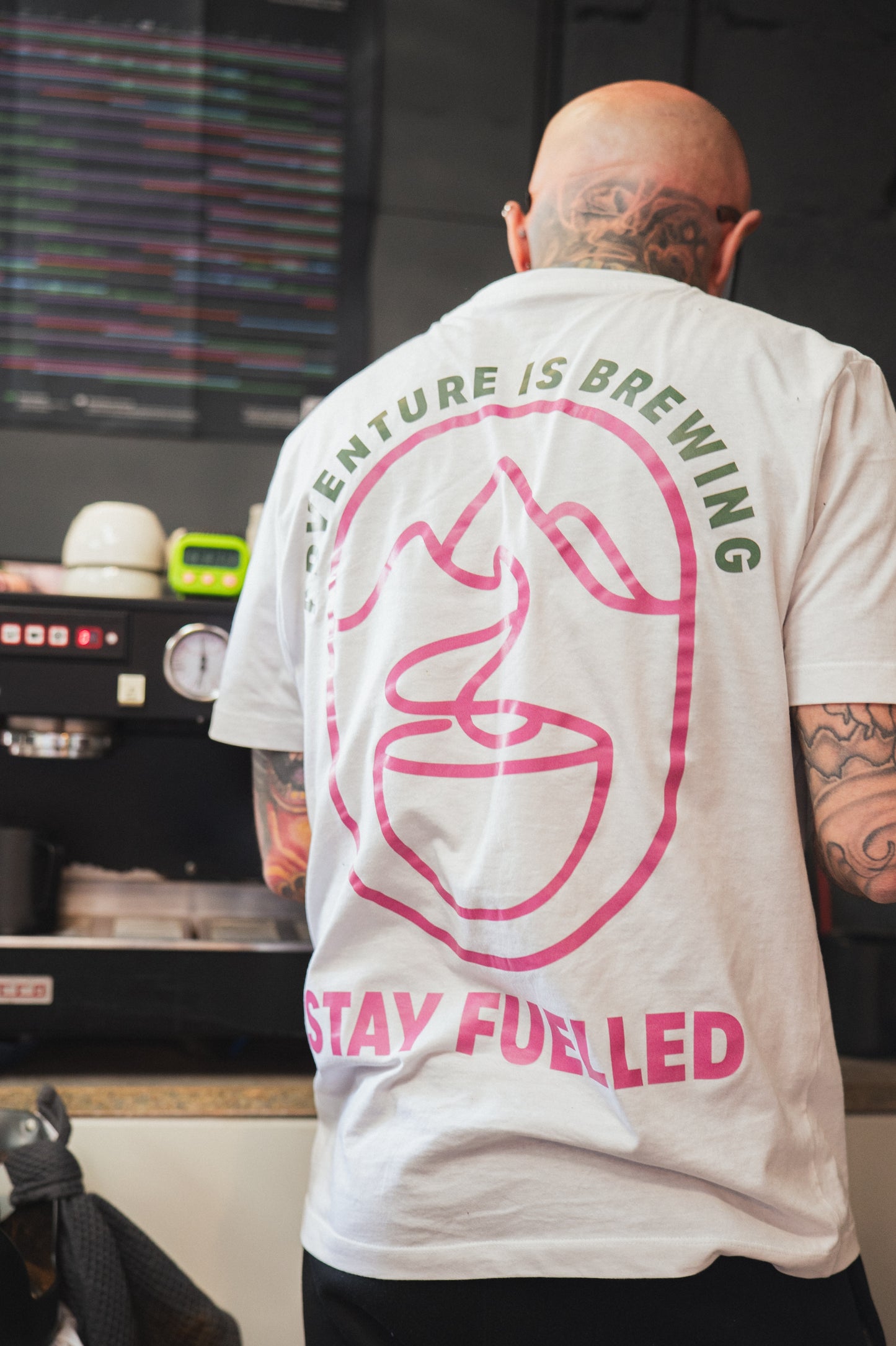 Adventure Is Brewing White T-Shirt