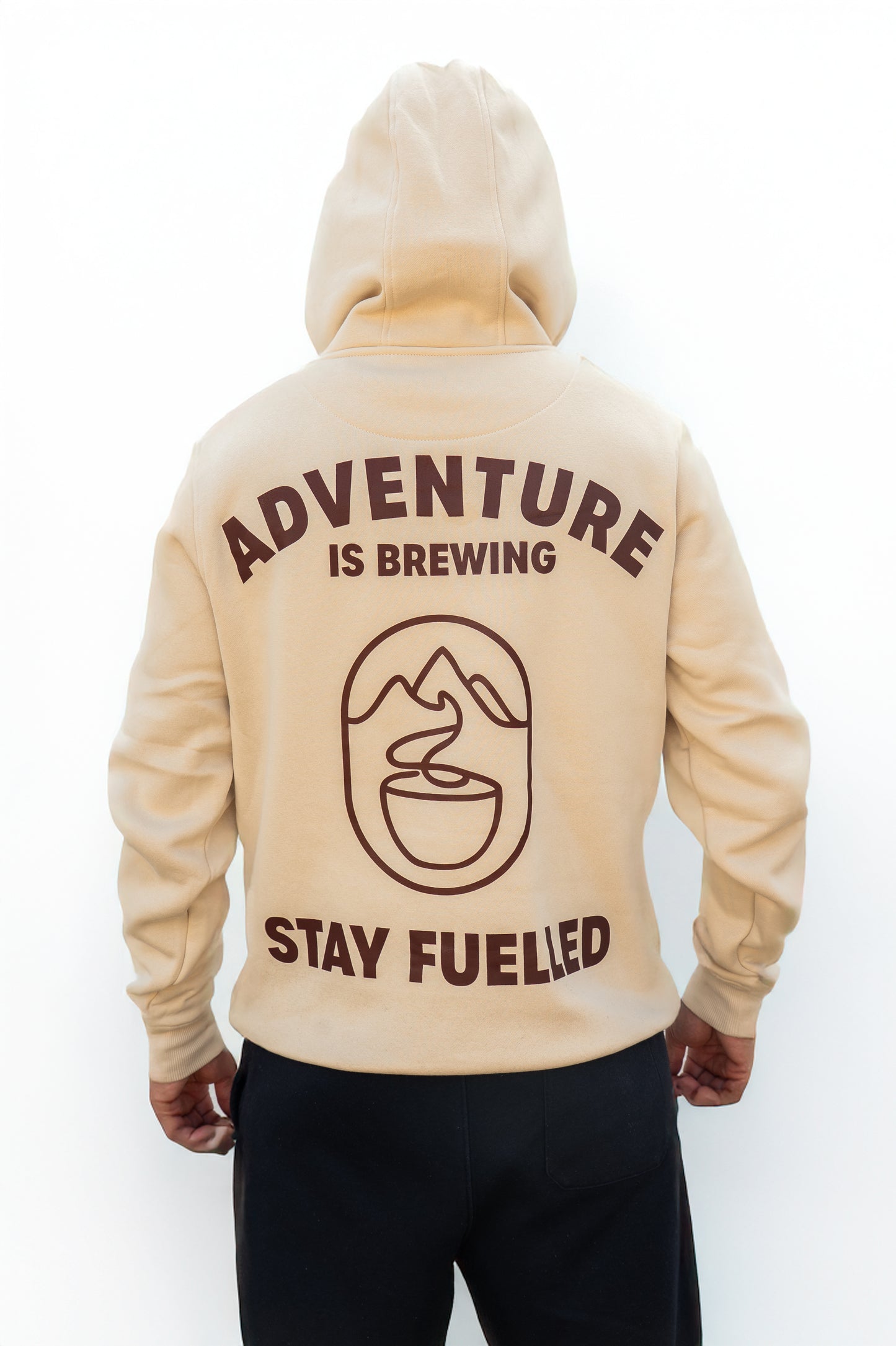 Adventure Is Brewing Sand Hoodie